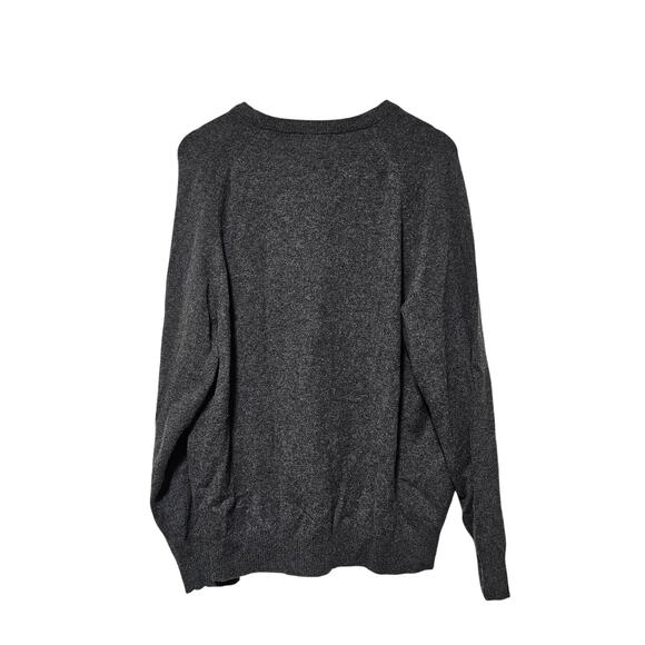 Alexander Julian Colours 100% Cashmere Sweater Men's Size L V-Neck Gray Classic - Picture 2 of 6